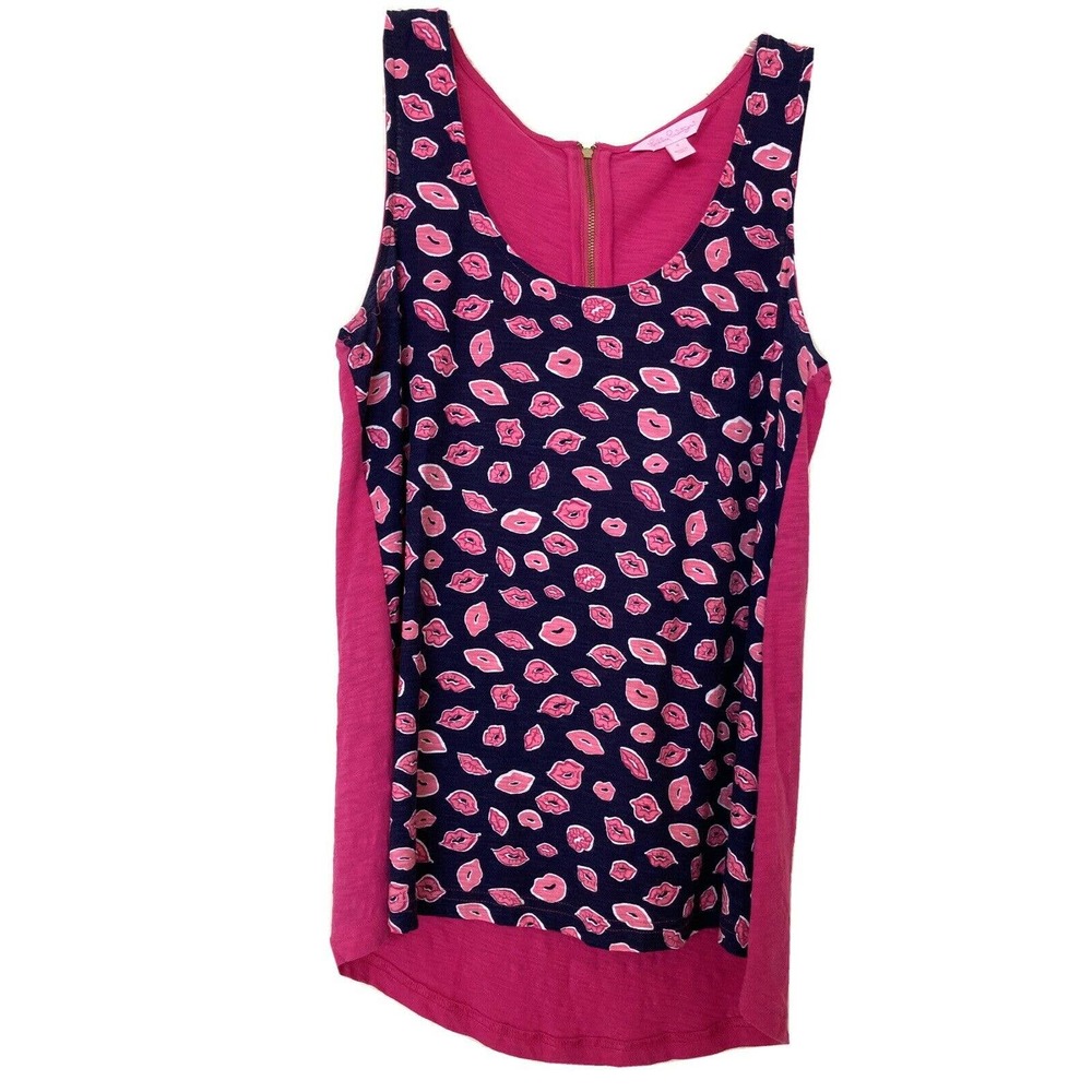 Lily Pulitzer Multicolored Lips Hi/Lo Top Sz S